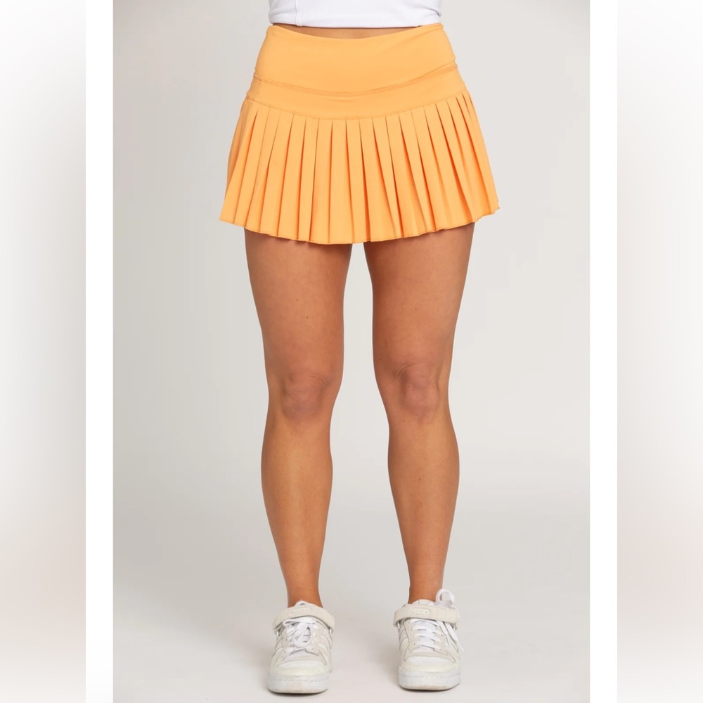 GOLDEN HINGE ORANGE TENNIS SKIRT